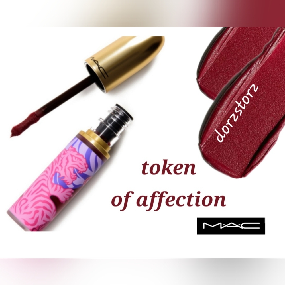 MAC Lunar Luck Powder Kiss Liquid Lipstick *TOKEN OF AFFECTION* / 0.17 oz / NIB
